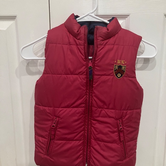 Ralph Lauren Girls Puffer Vest Sz 7 - Picture 4 of 7